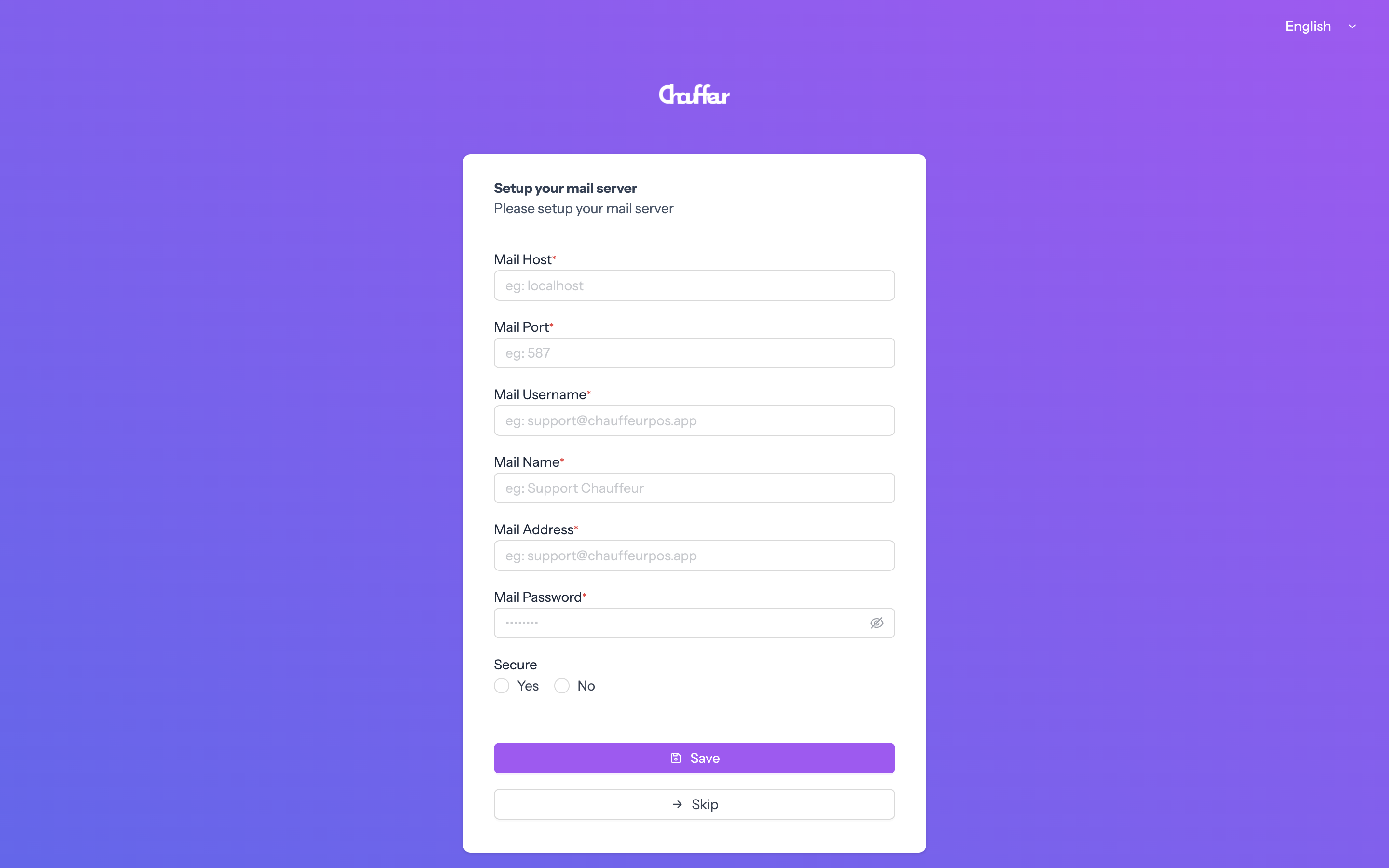 Config Email